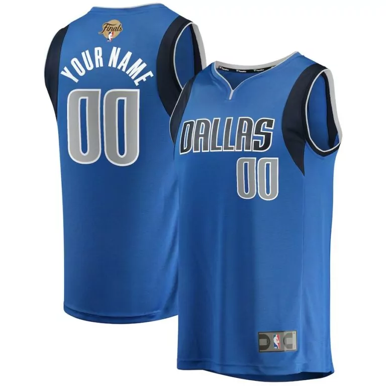 Customizable Dallas mavericks 2024 nba finals custom fast break jersey blue icon edition