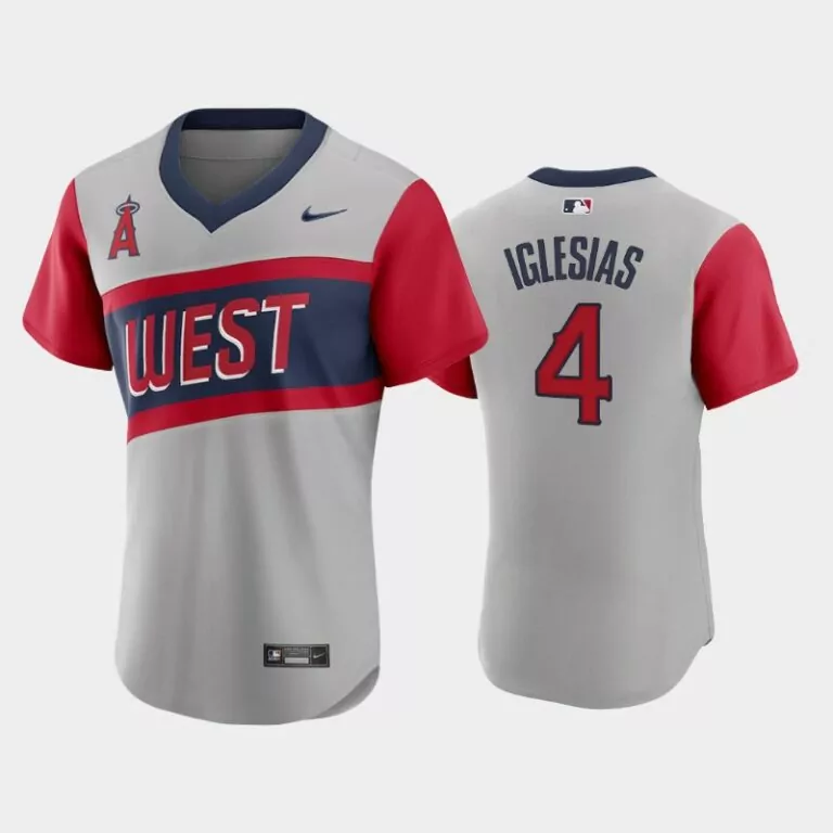 Customizable Los angeles angels 4 jose iglesias 2021 little league classic road gray jersey
