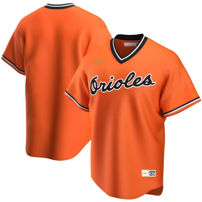Customizable Men s baltimore orioles orange alternate cooperstown collection team jersey 3
