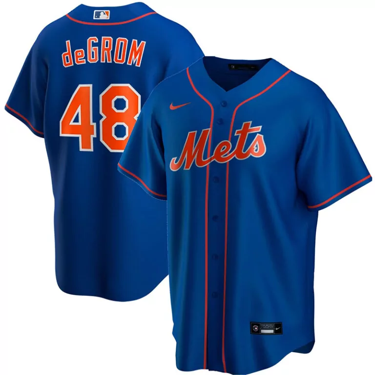 Personalized Men s new york mets jacob degrom royal alternate 2020 player jersey 3 v2002