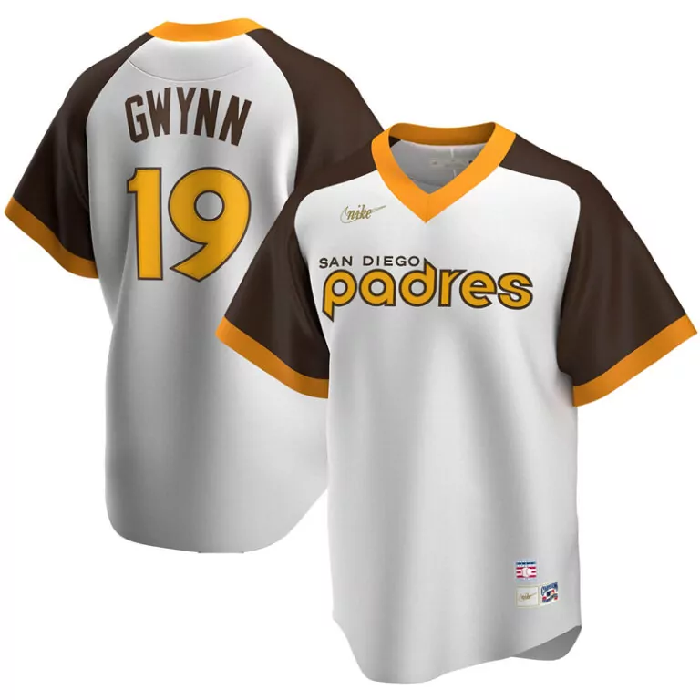 Customizable Men s san diego padres tony gwynn white home cooperstown collection player jersey 1
