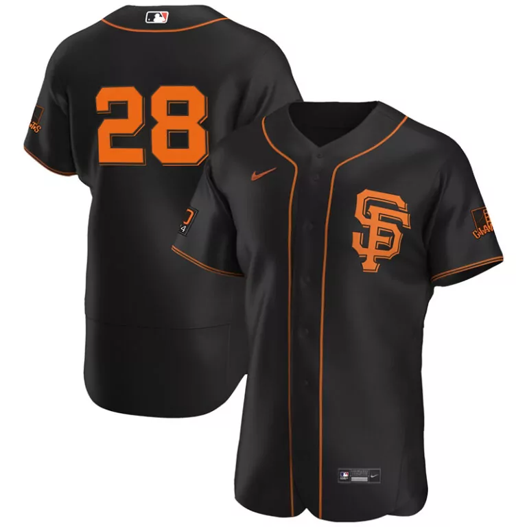 Customizable Men s san francisco giants buster posey black alternate 2020 player jersey 1 v2001