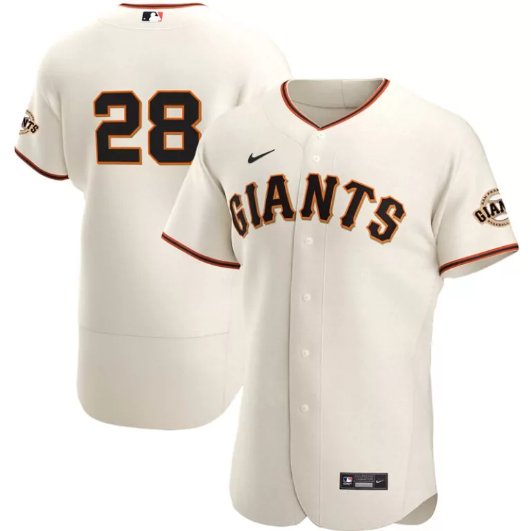 Customizable Men s san francisco giants buster posey cream home 2020 player name jersey 1