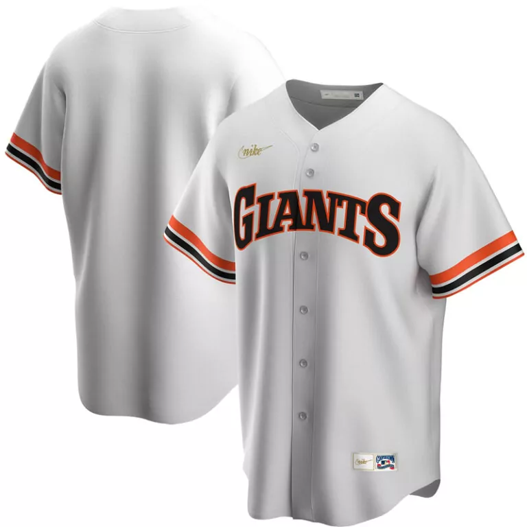 Customizable Men s san francisco giants white home cooperstown collection team jersey 1