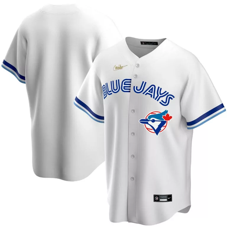 Personalized Men s toronto blue jays white home cooperstown collection team jersey 1