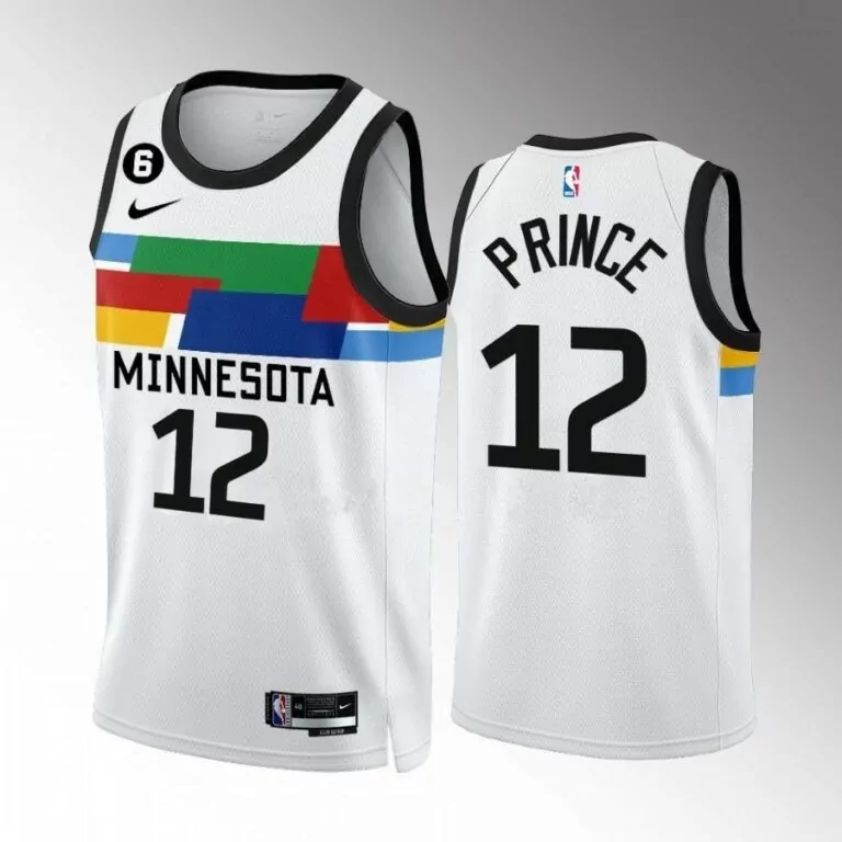 Personalized Minnesota timberwolves 12 taurean prince white 2022 23 city edition swingman jersey conew2