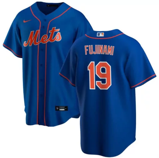 Customizable New york mets 19 shintaro fujinami blue cool base stitched baseball jersey