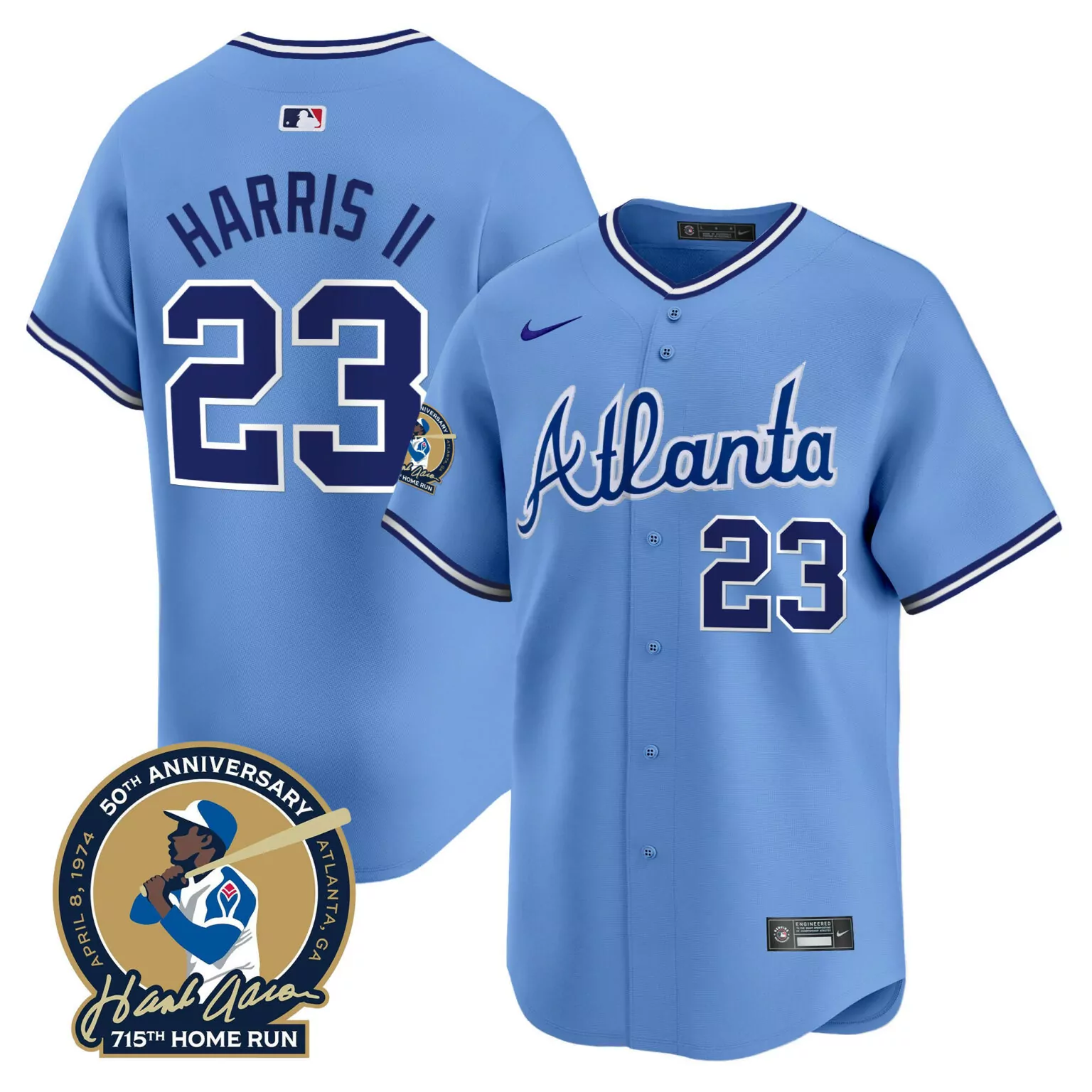 Personalized 1982 michael harris ii atlanta braves throwback 1974 1982 jersey all stitched 1405