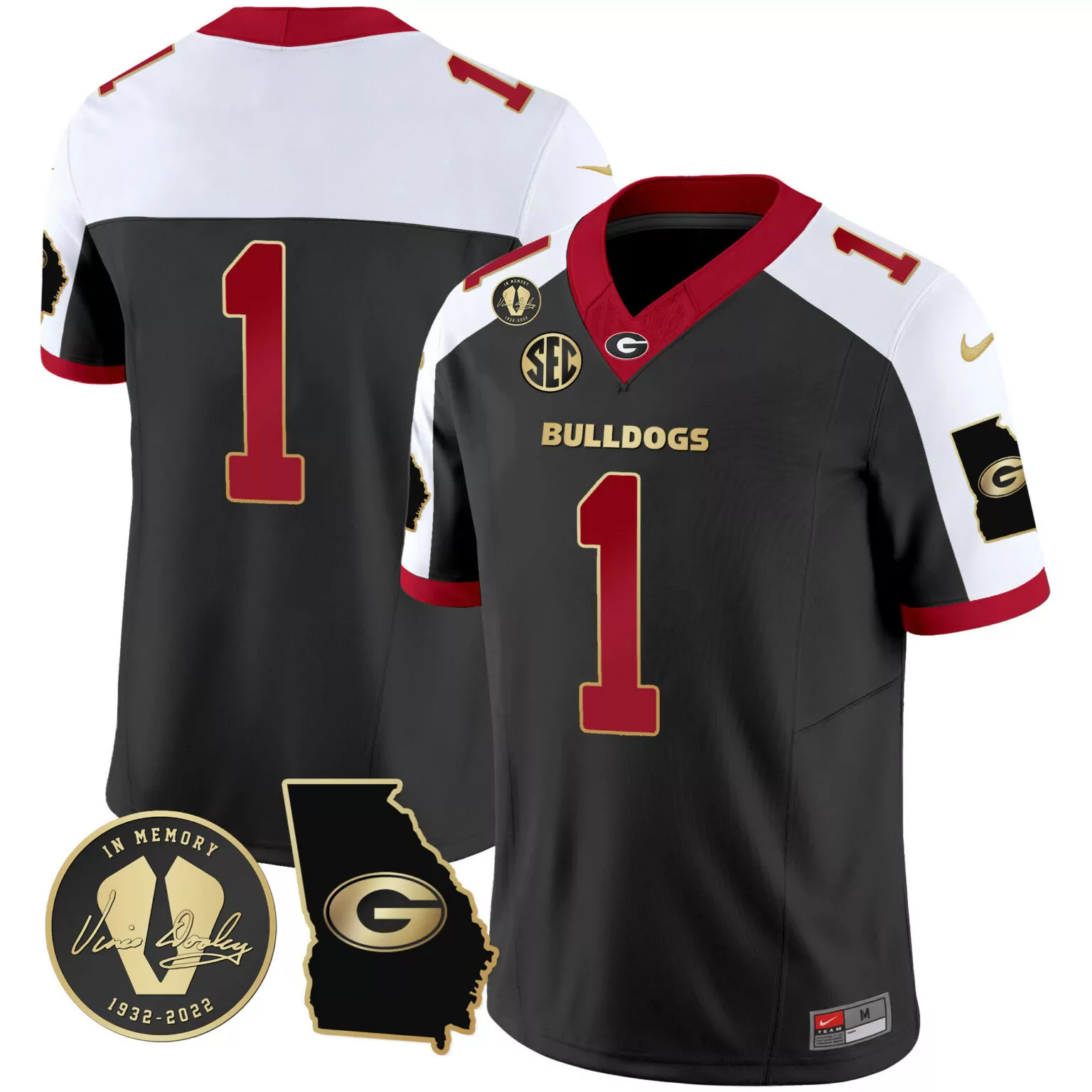 Custom Alternate 1 team georgia bulldogs 2024 jersey v3 georgia map all stitched 6649