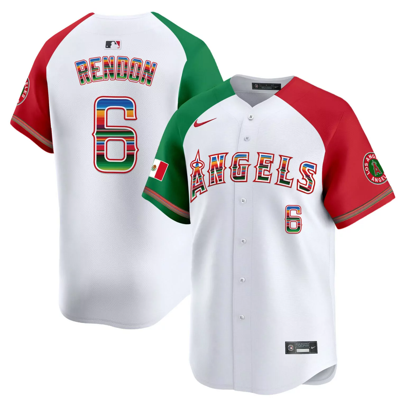 Custom Alternate anthony rendon los angeles angels mexico jersey all stitched 1657