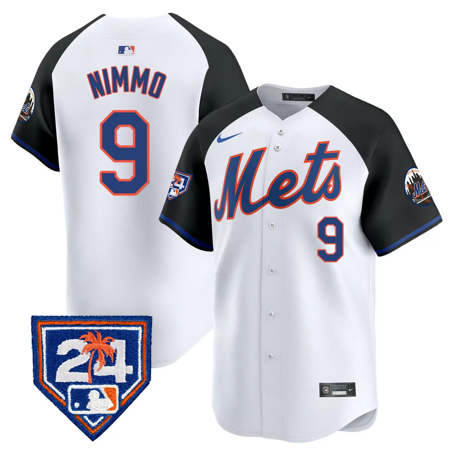 Personalized Alternate brandon nimmo new york mets 2024 spring training jersey v2 all stitched 5465