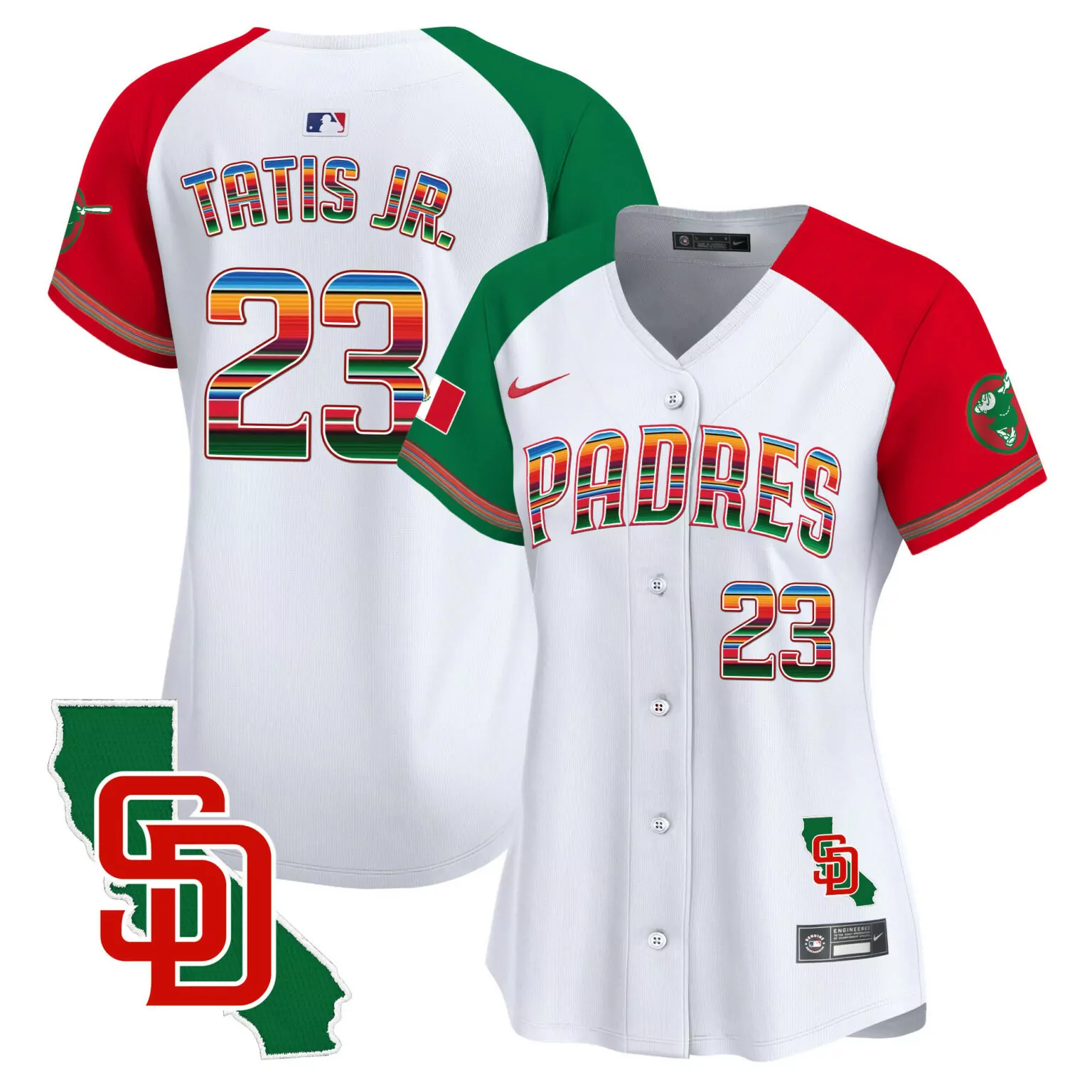 Custom Alternate fernando tatis jr san diego padres mexico california patch jersey all stitched 2637