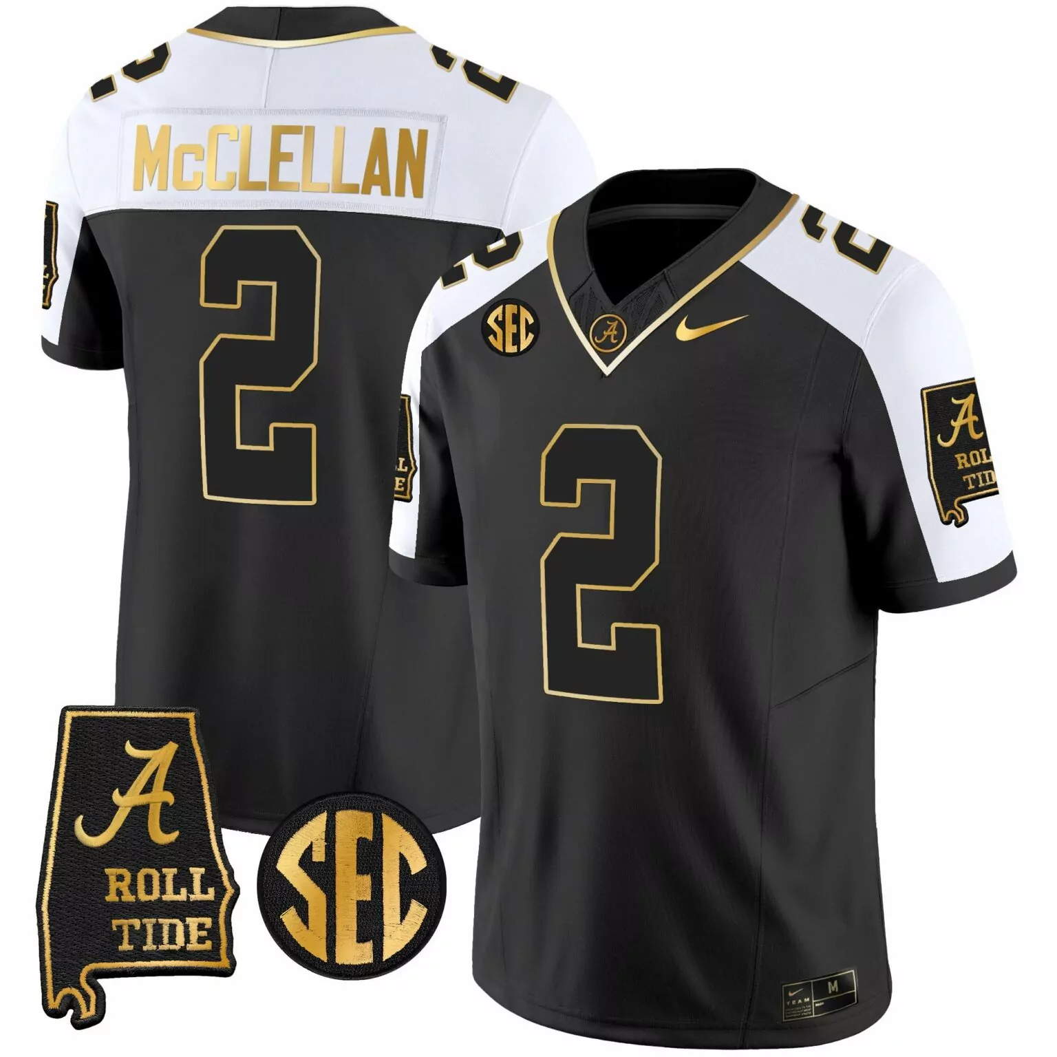 Personalized Alternate jase mcclellan alabama crimson tide vapor gold jersey v3 alabama map all stitched 5621