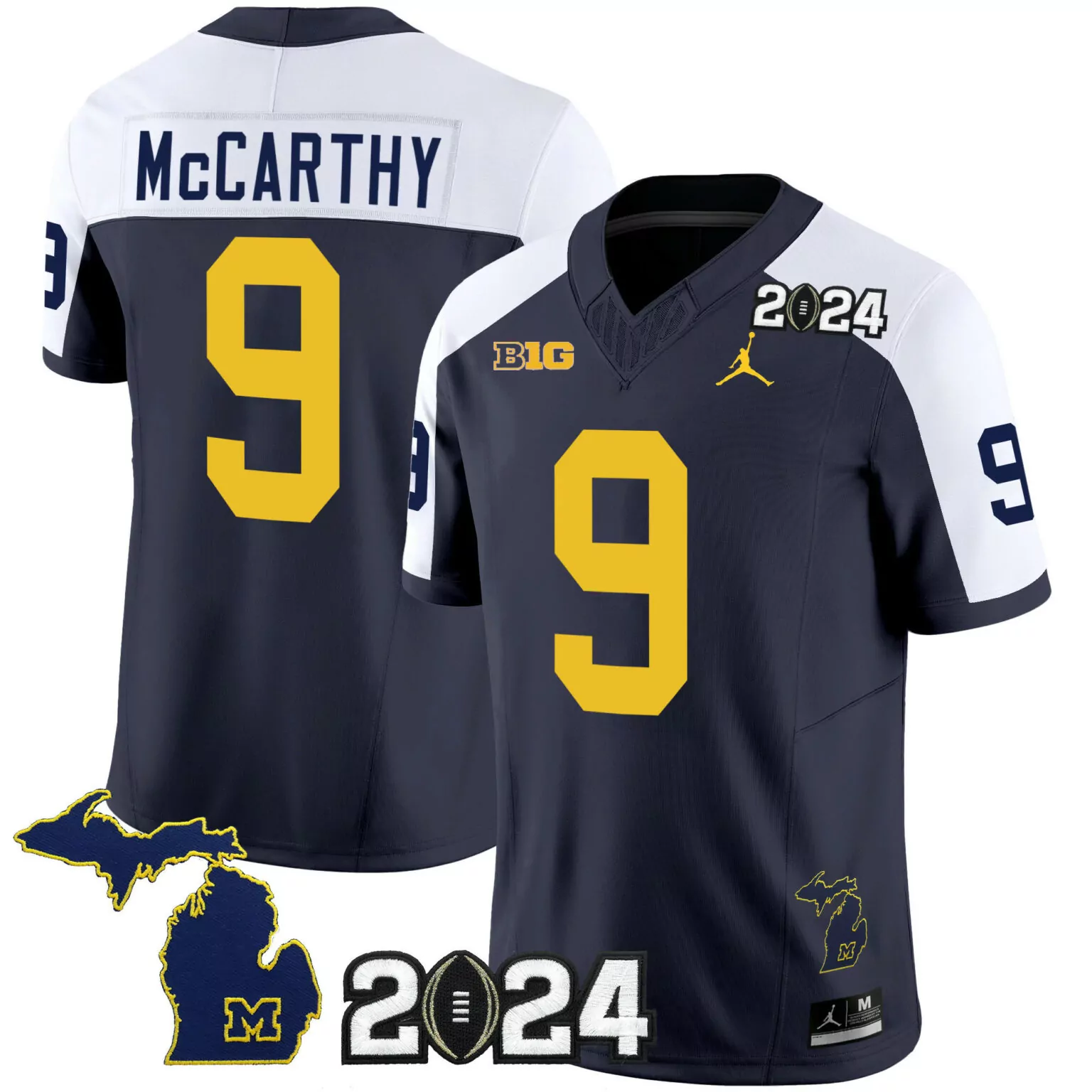 Personalized Alternate jj mccarthy michigan wolverines 2024 jersey all stitched 2411