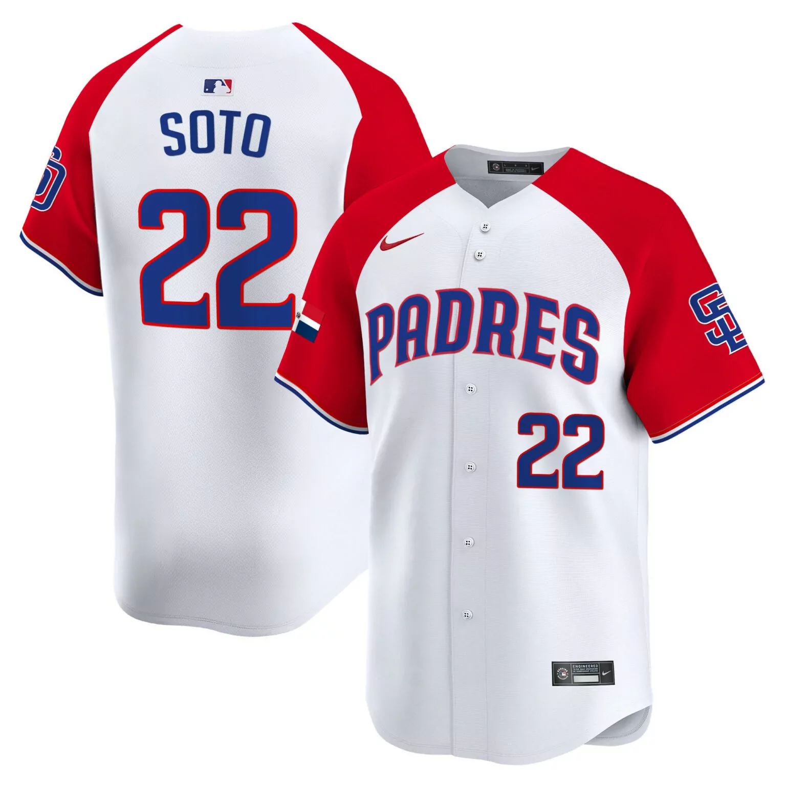 Custom Alternate juan soto san diego padres dominican republic jersey all stitched 2425