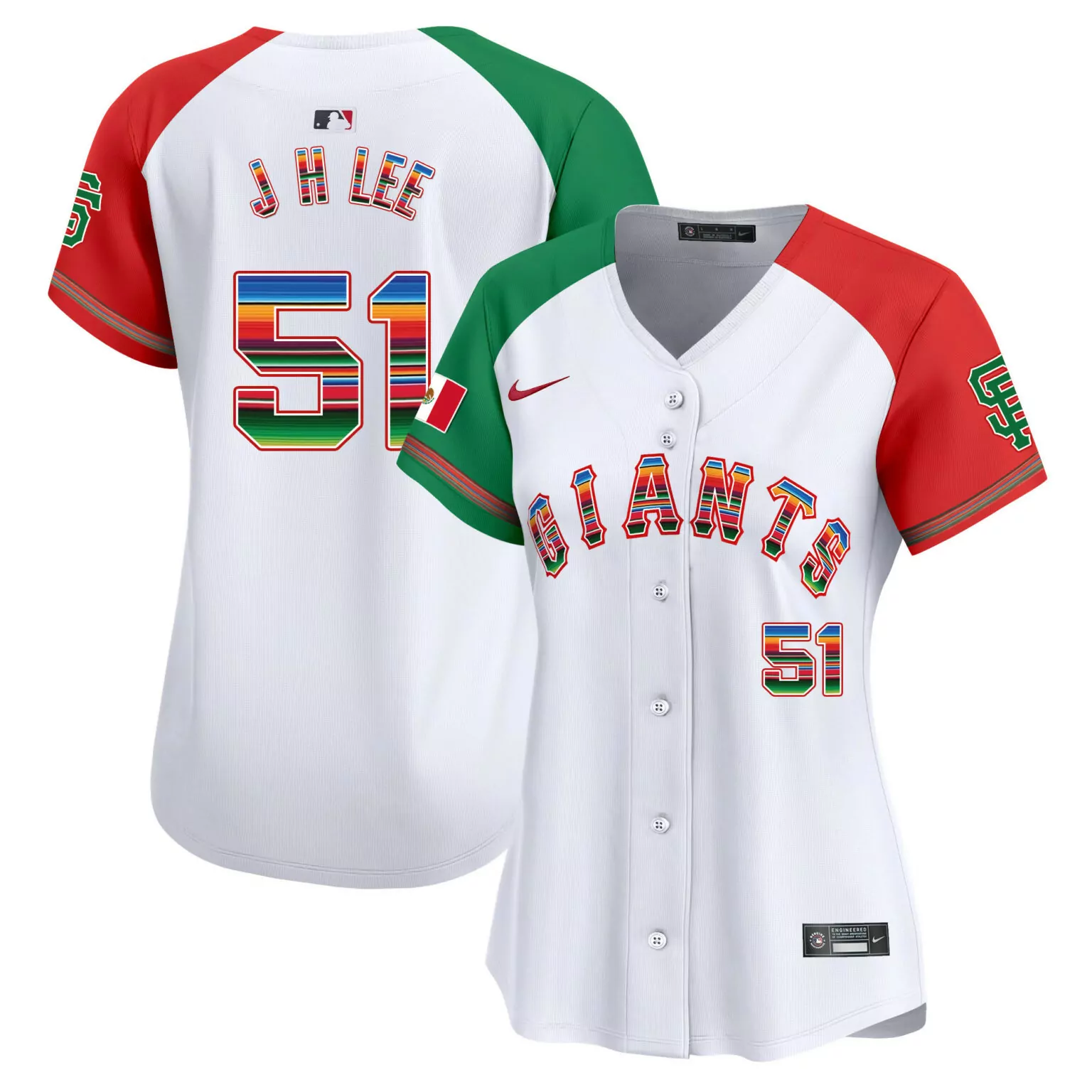 Custom Alternate jung hoo lee san francisco giants mexico jersey all stitched 9950
