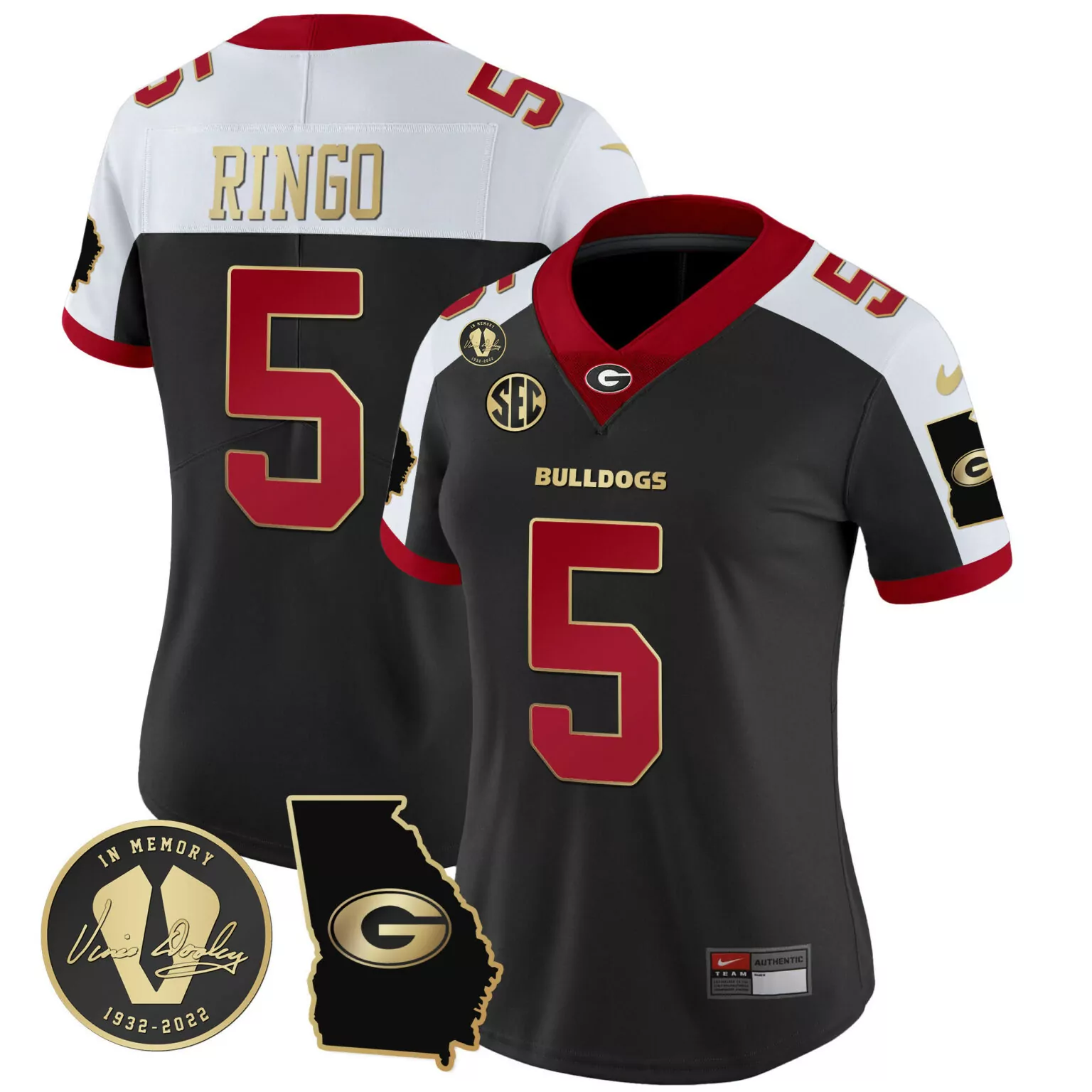 Custom Alternate kelee ringo georgia bulldogs 2023 jersey v3 georgia map all stitched 3325