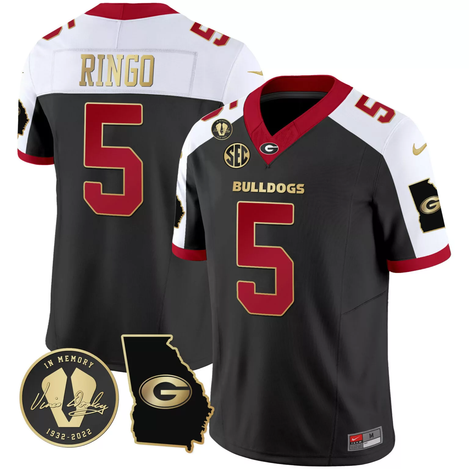 Custom Alternate kelee ringo georgia bulldogs 2024 jersey v3 georgia map all stitched 4288