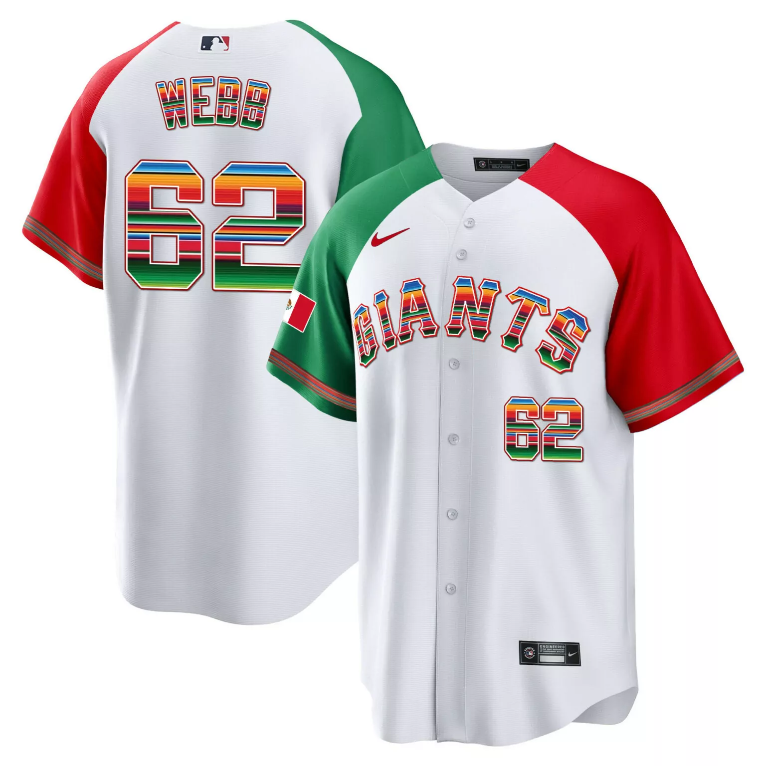 Customizable Alternate logan webb san francisco giants mexico jersey all stitched 7421