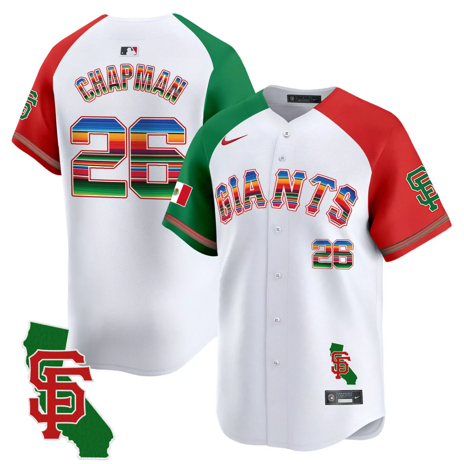Customizable Alternate matt chapman san francisco giants mexico california patch jersey all stitched 7669