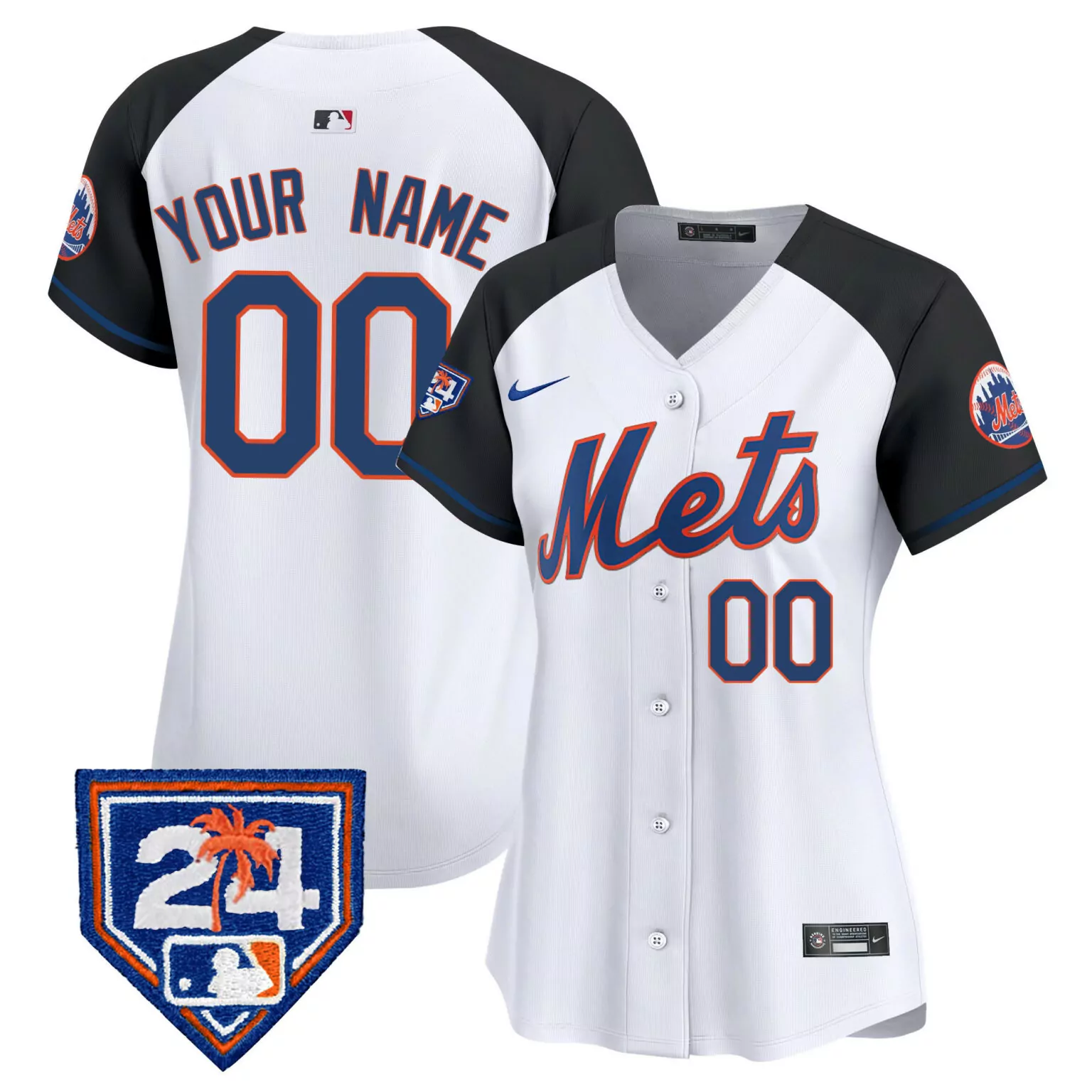 Customizable Alternate new york mets 2024 spring training vapor elite custom jersey v2 all stitched 3491