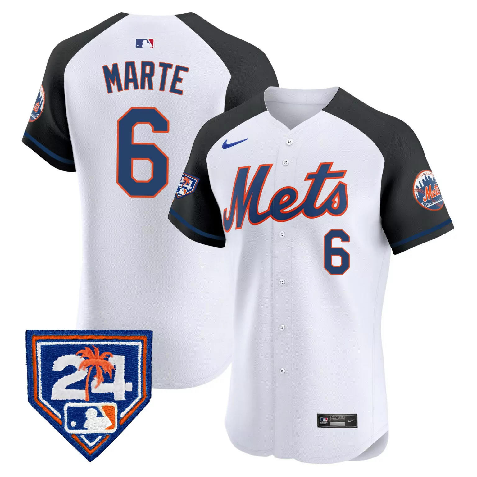 Personalized Alternate starling marte new york mets 2024 spring training jersey v2 all stitched 5940