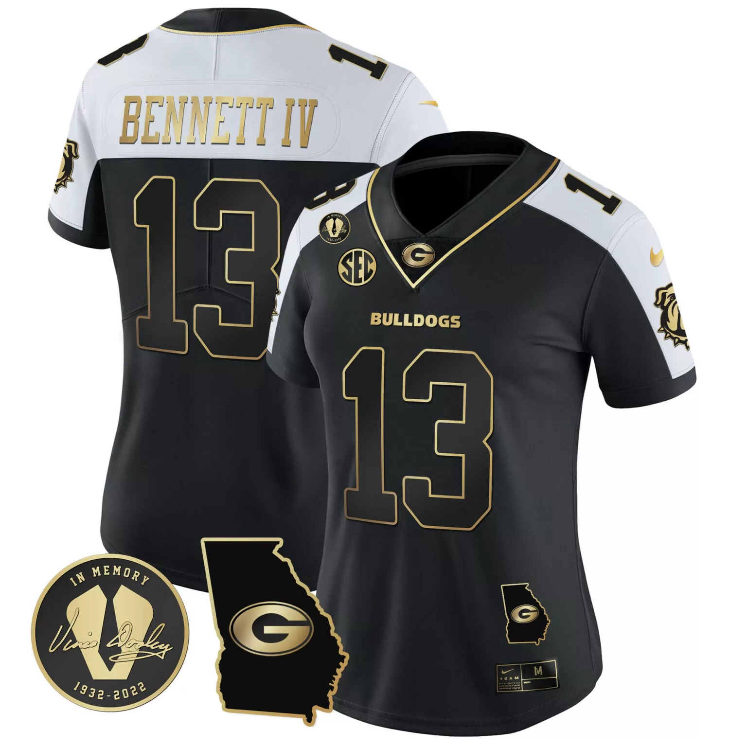 Personalized Alternate stetson bennett georgia bulldogs 2023 jersey georgia map all stitched 6778