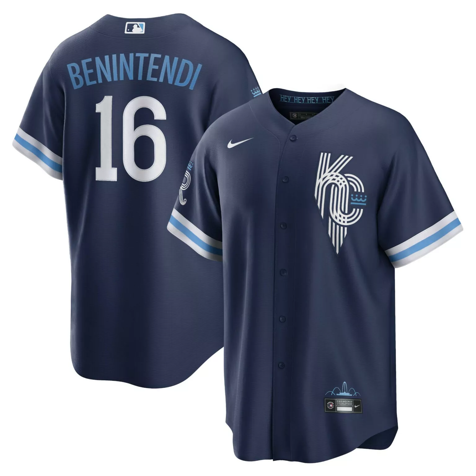 Customizable Andrew benintendi kansas city royals city connect player jersey navy 7616