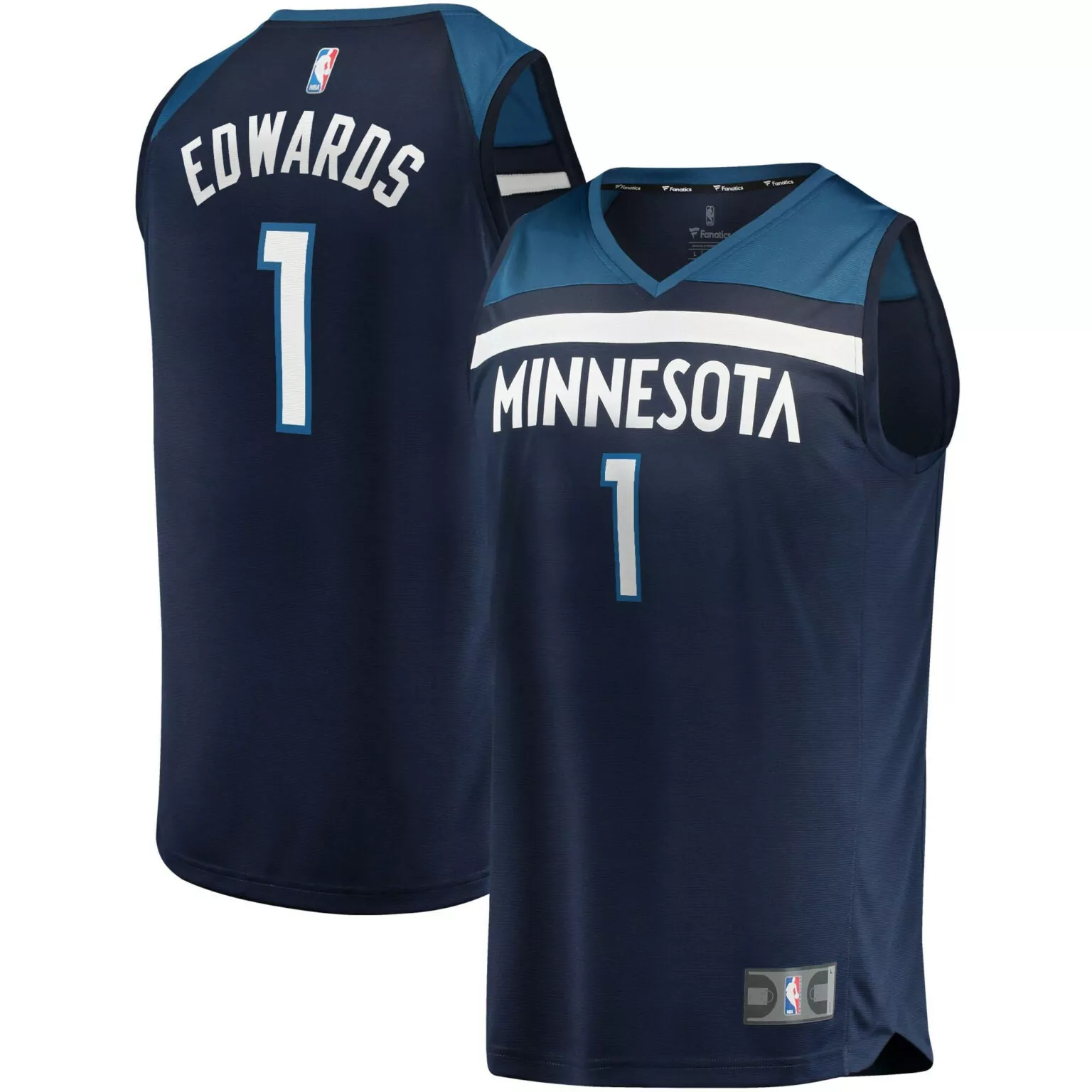 Custom Anthony brandedwards minnesota timberwolves 2020 nba draft first round pick navy icon jersey 6603