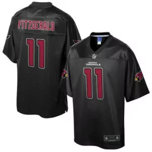 Customizable Arizona cardinals 11 larry fitzgerald black mens pro line black reverse fashion game jersey 6820