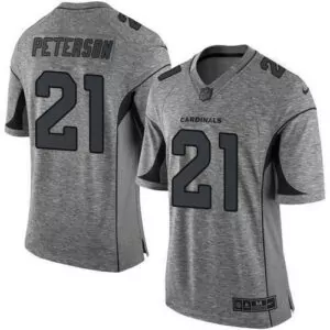 Customizable Arizona cardinals 21 patrick peterson gray mens stitched gridiron gray jersey 1844