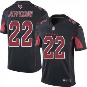 Customizable Arizona cardinals 22 tony jefferson black mens stitched rush jersey 2526