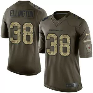 Custom Arizona cardinals 38 andre ellington green mens stitched salute to service jersey 8411