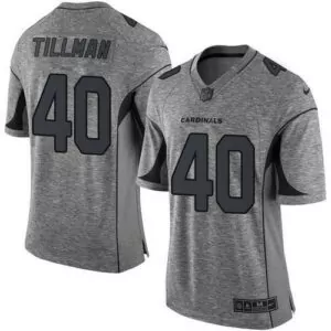 Personalized Arizona cardinals 40 pat tillman gray mens stitched gridiron gray jersey 2756
