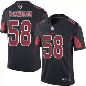 Customizable Arizona cardinals 58 daryl washington black mens stitched rush jersey 5318