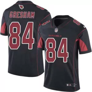 Custom Arizona cardinals 84 jermaine gresham black mens stitched rush jersey 1136