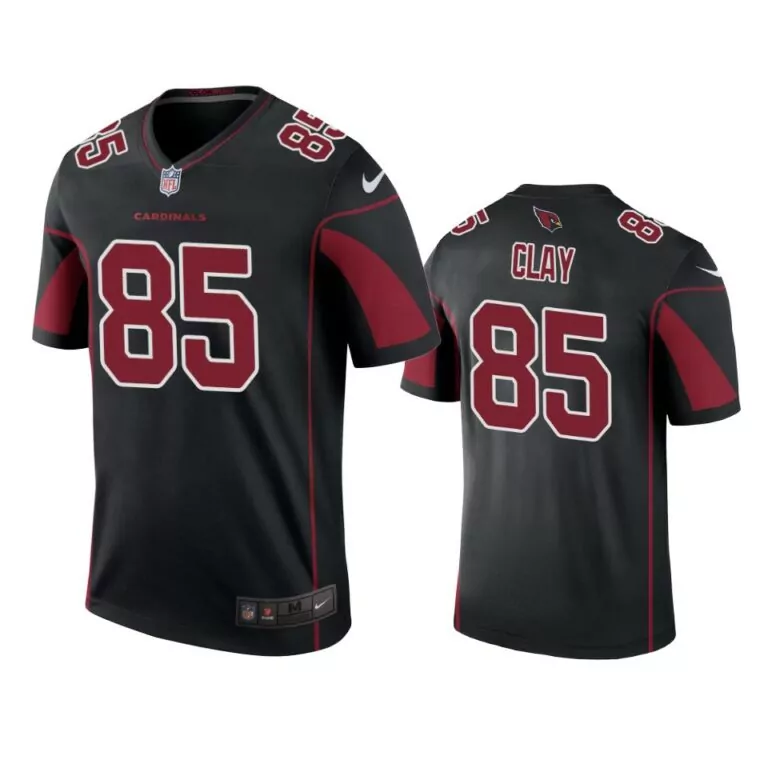 Custom Arizona cardinals 85 charles clay black color rush legend jersey men 4165