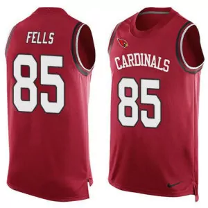 Custom Arizona cardinals 85 darren fells red team color mens stitched tank top jersey 2633