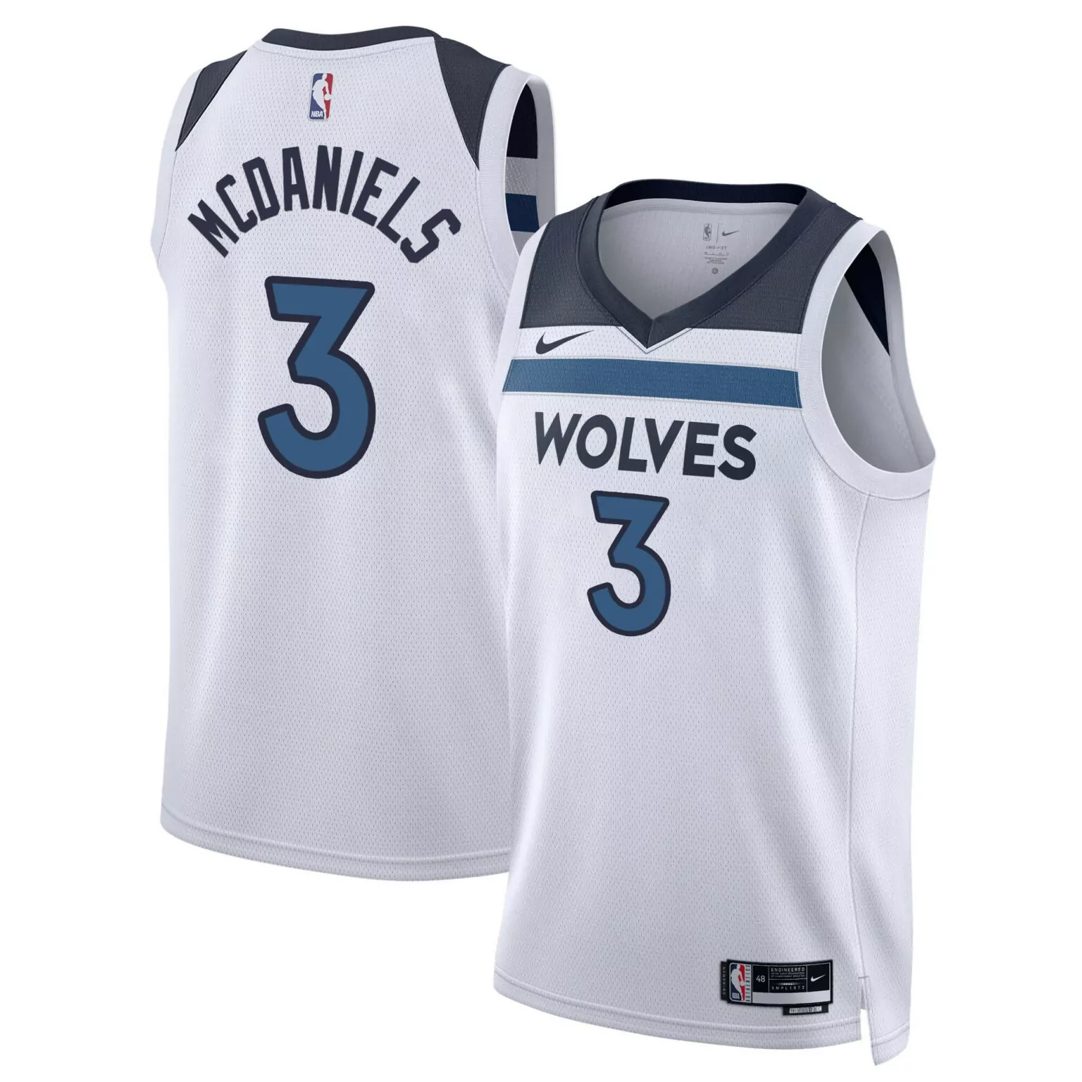 Custom Association jaden mcdaniels minnesota timberwolves swingman jersey all stitched 3189
