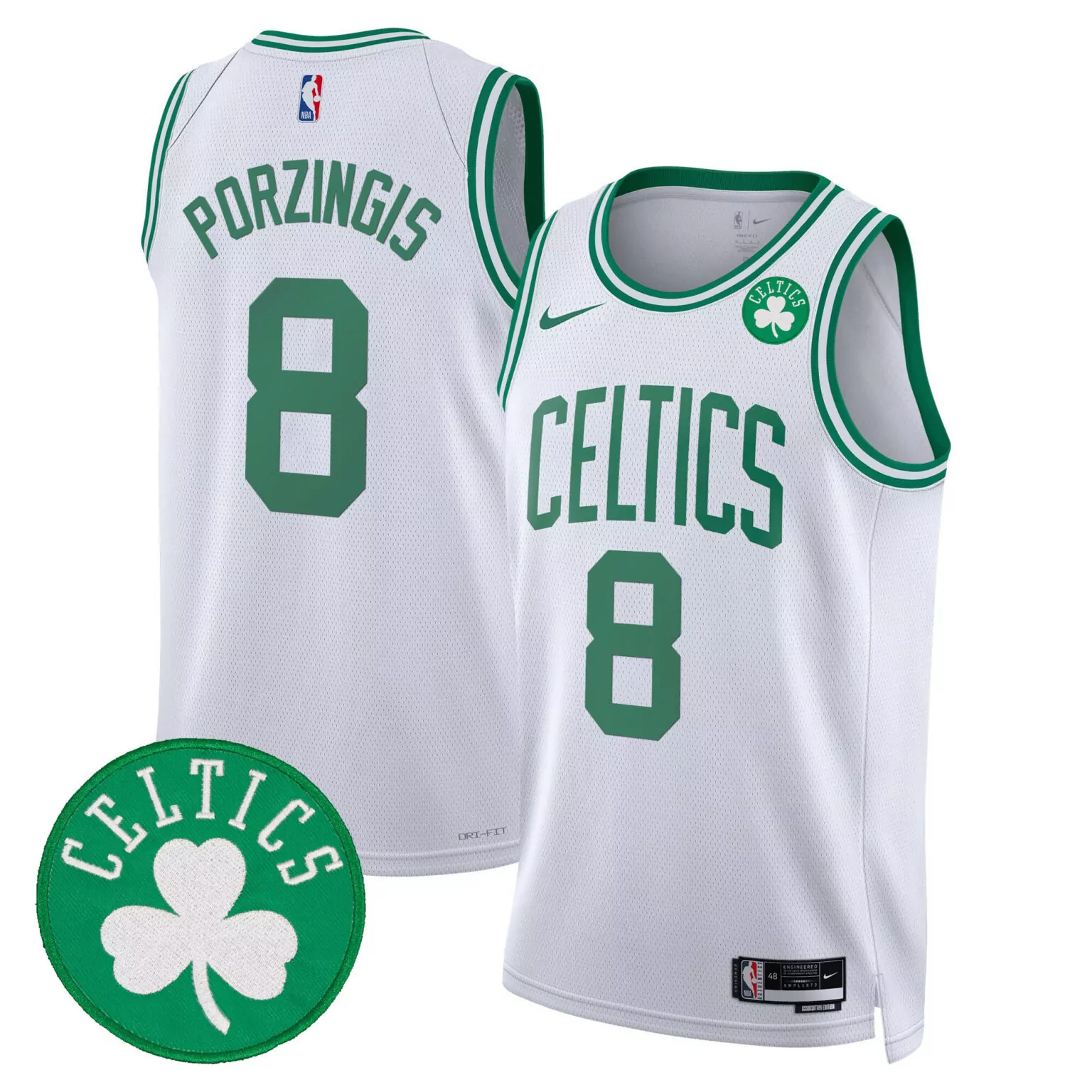 Custom Association kristaps porzingis boston celtics swingman jersey all stitched 8130