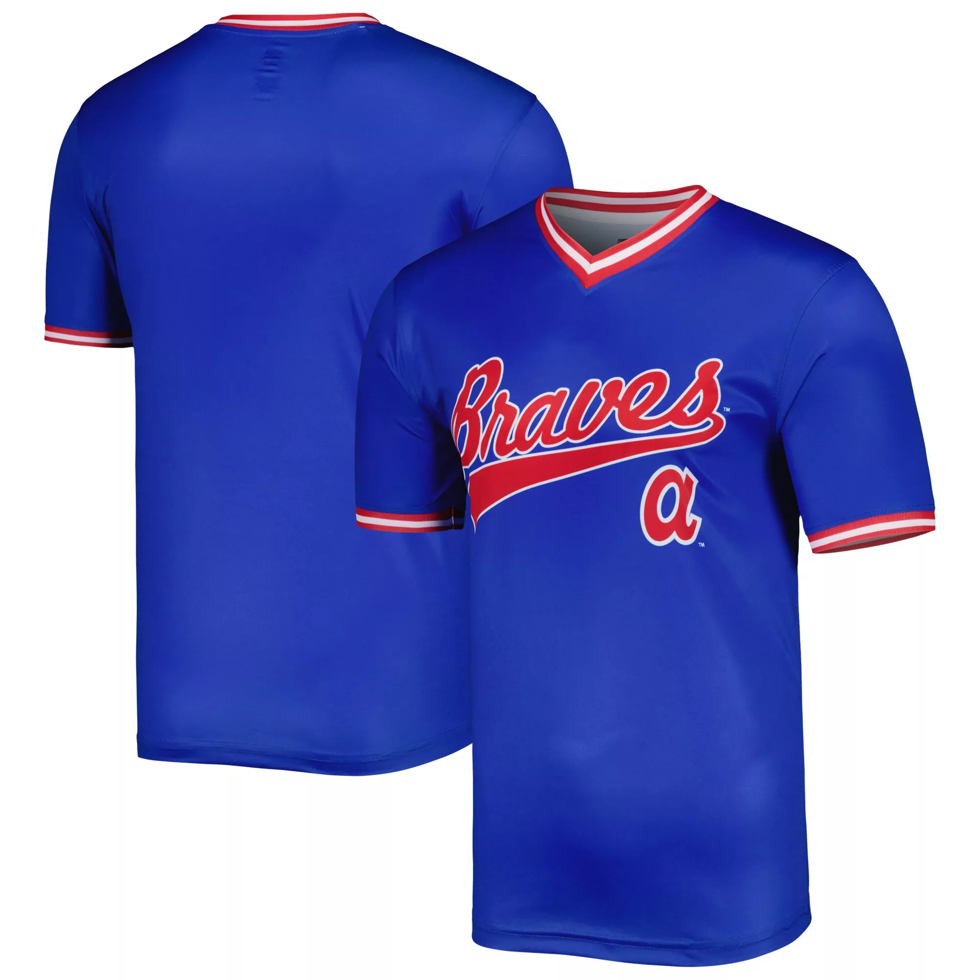 Custom Atlanta atlanta braves stitches cooperstown collection team jersey royal 1689