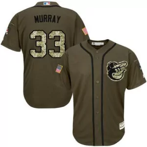 Personalized Baltimore orioles 33 eddie murray green salute to service stitched jersey 4701