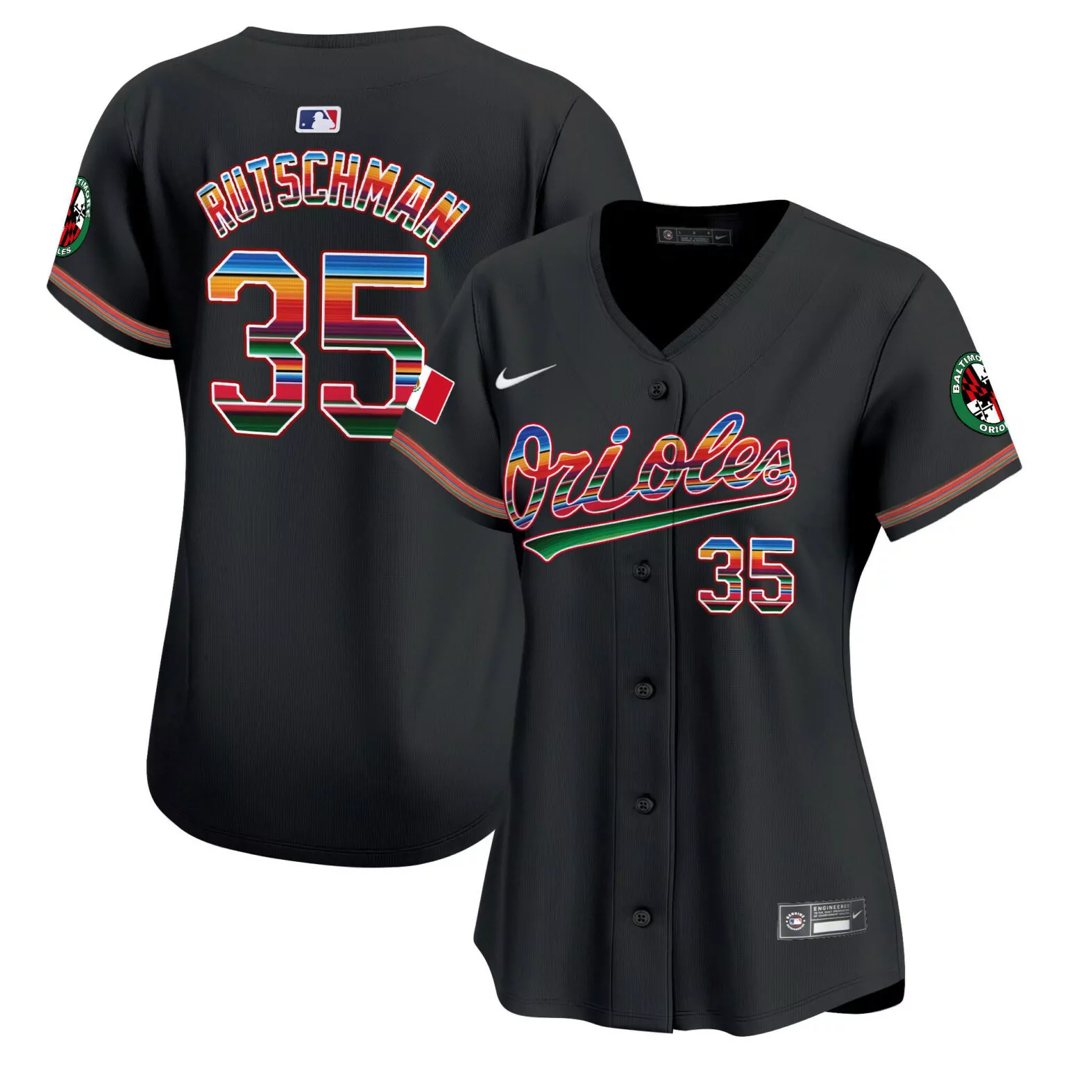 Personalized Black adley rutschman baltimore orioles mexico jersey all stitched 1546