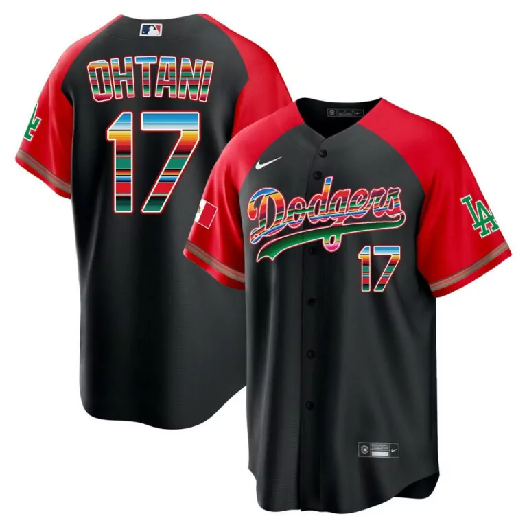 Customizable Black alternate shohei ohtani los angeles dodgers mexico alternate jersey all stitched 2331