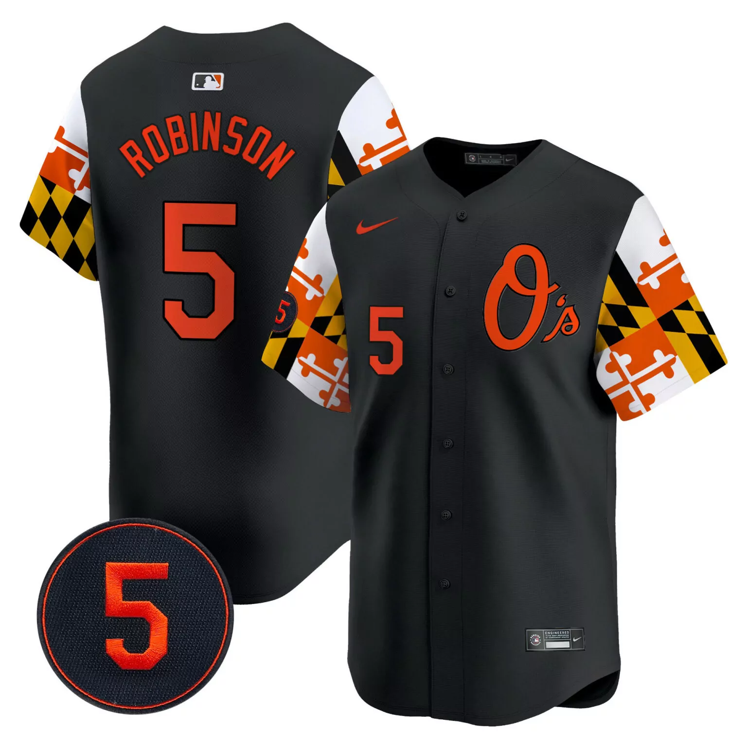 Personalized Black brooks robinson baltimore orioles robinson patch jersey v5 all stitched 7535