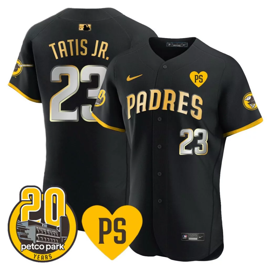 Personalized Black fernando tatis jr san diego padres mexico jersey v2 all stitched 8678