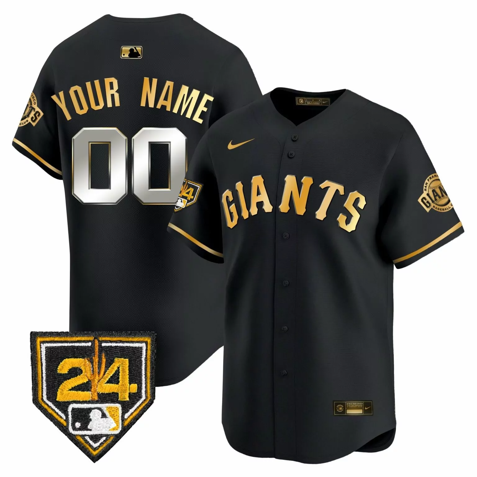 Customizable Men s san francisco giants white home cooperstown collection team jersey 1