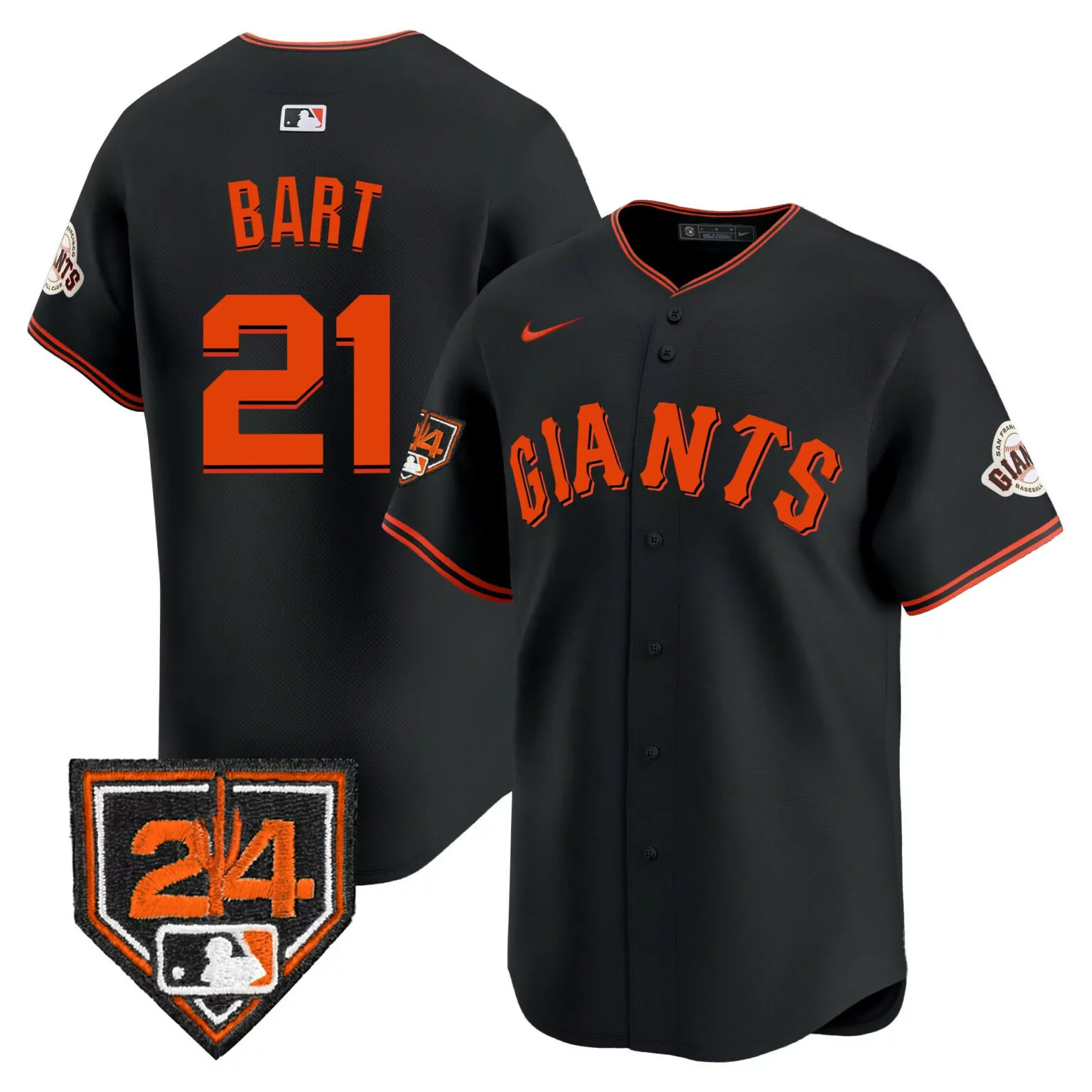 Custom Black gold lamonte wade jr san francisco giants 2024 spring training jersey all stitched 8086