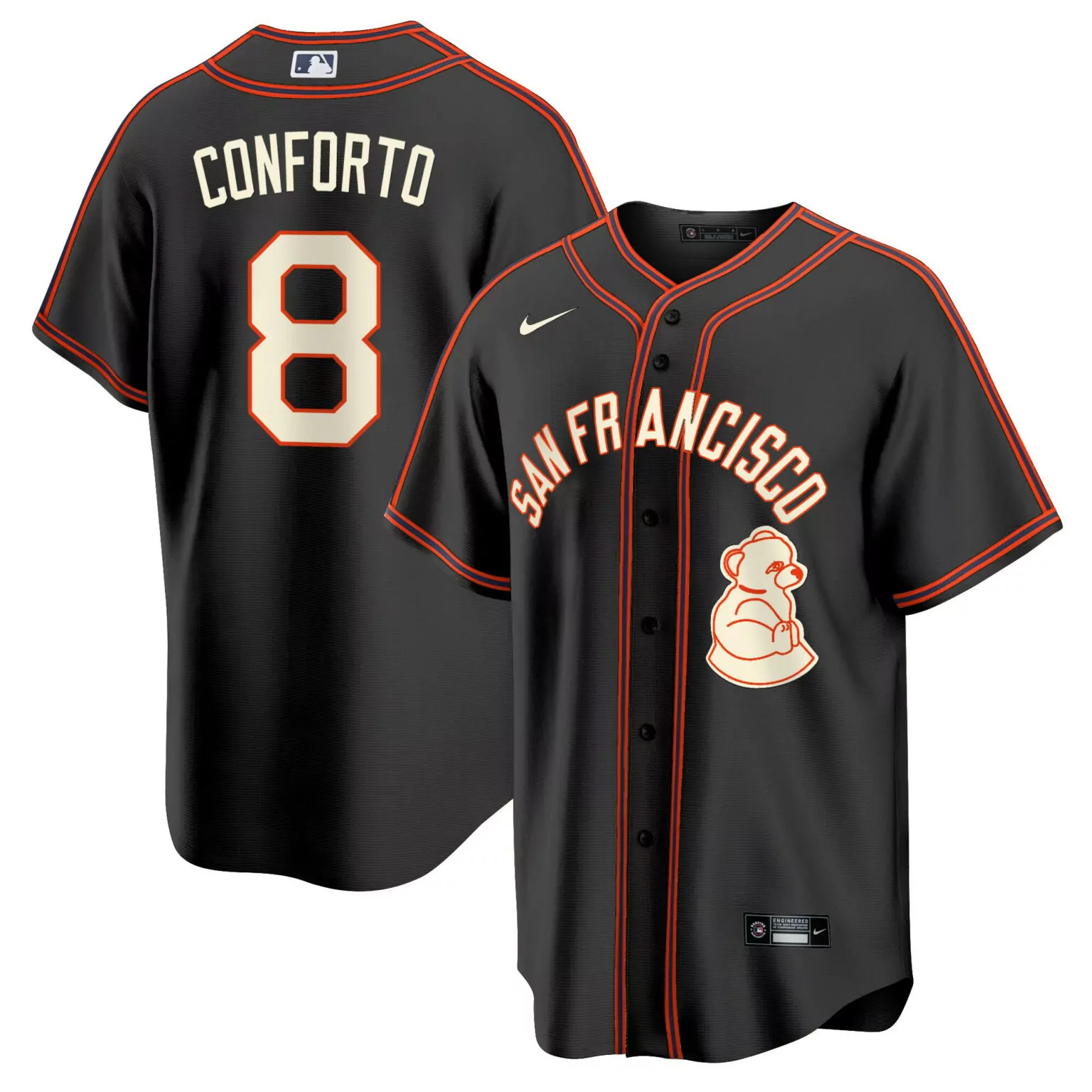 Personalized Black michael conforto san francisco giants 2024 rickwood classic jersey all stitched 1588