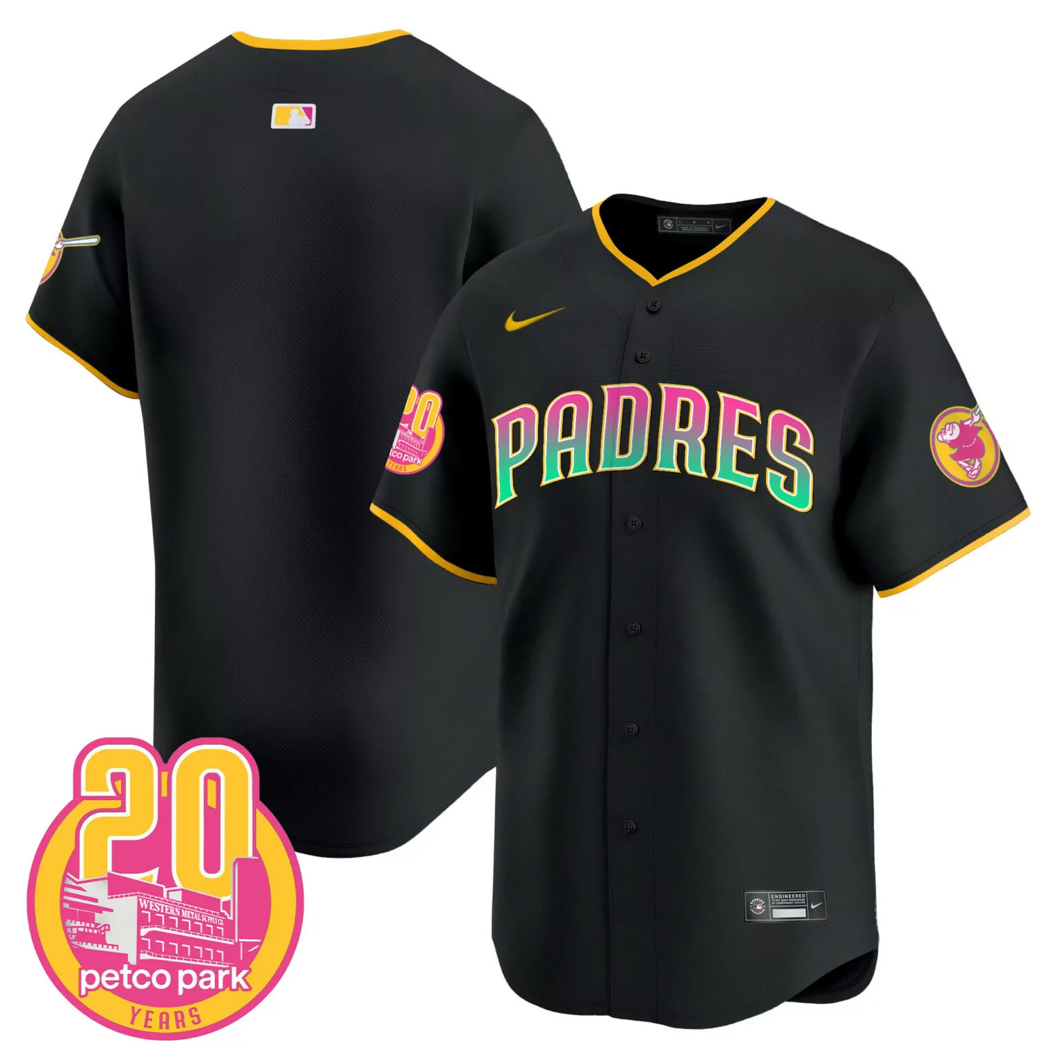 Customizable Black team san diego padres 2024 san diego city style jersey all stitched 4324